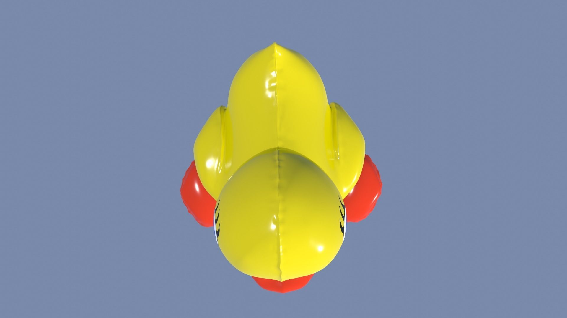 Inflatable Duck Toy 3D model_23