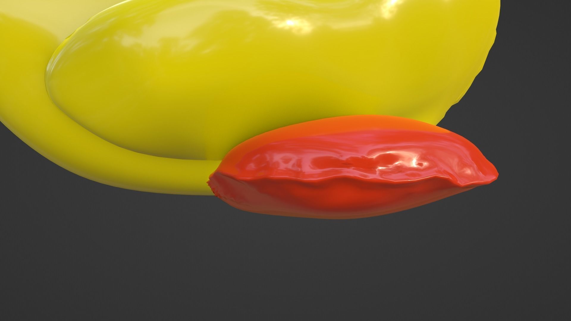 Inflatable Duck Toy 3D model_32