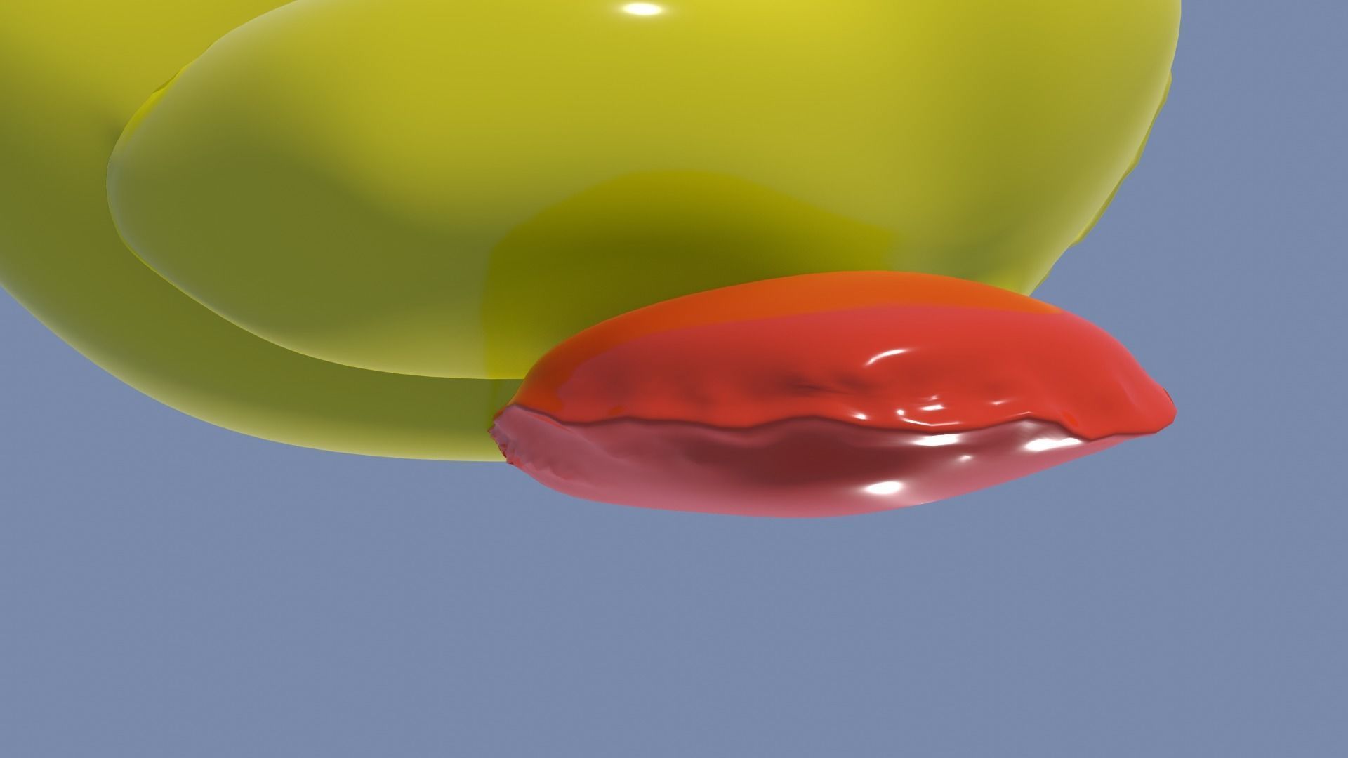 Inflatable Duck Toy 3D model_33
