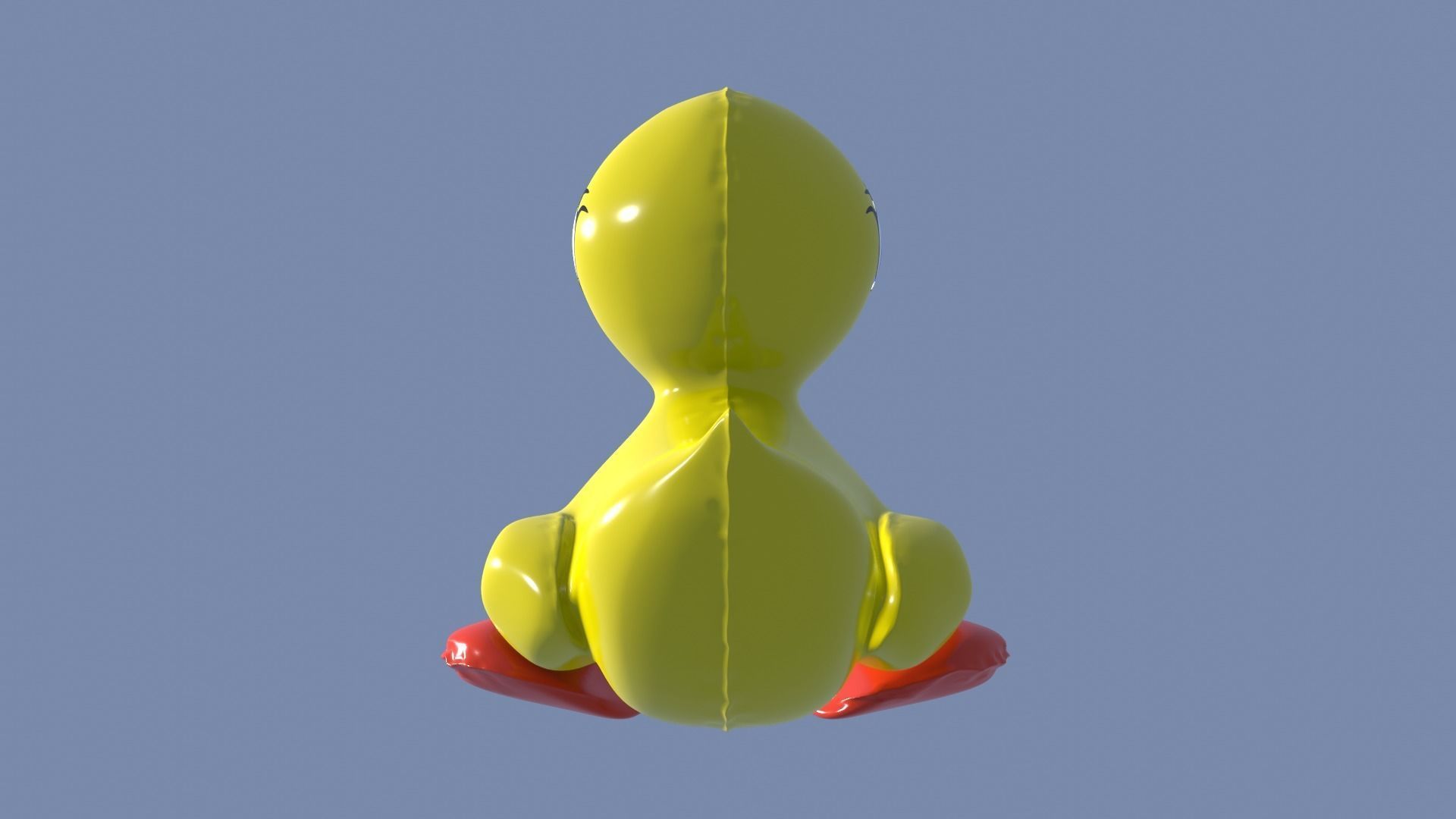 Inflatable Duck Toy 3D model_20