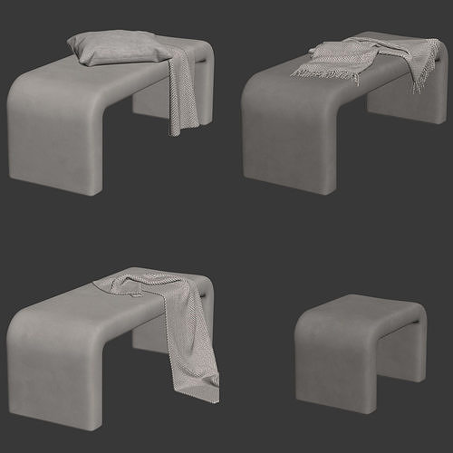 Waterfall Bench By The Inside Furniture 3D model 7