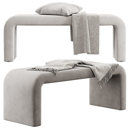 Waterfall Bench By The Inside Furniture 3D model 2