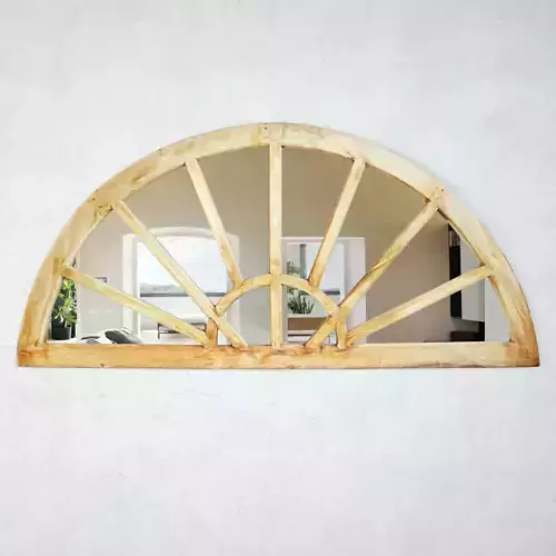 Antique Arch Window Mirror 3D model