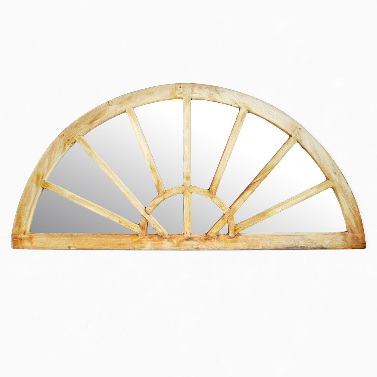 Antique Arch Window Mirror 3D model_1