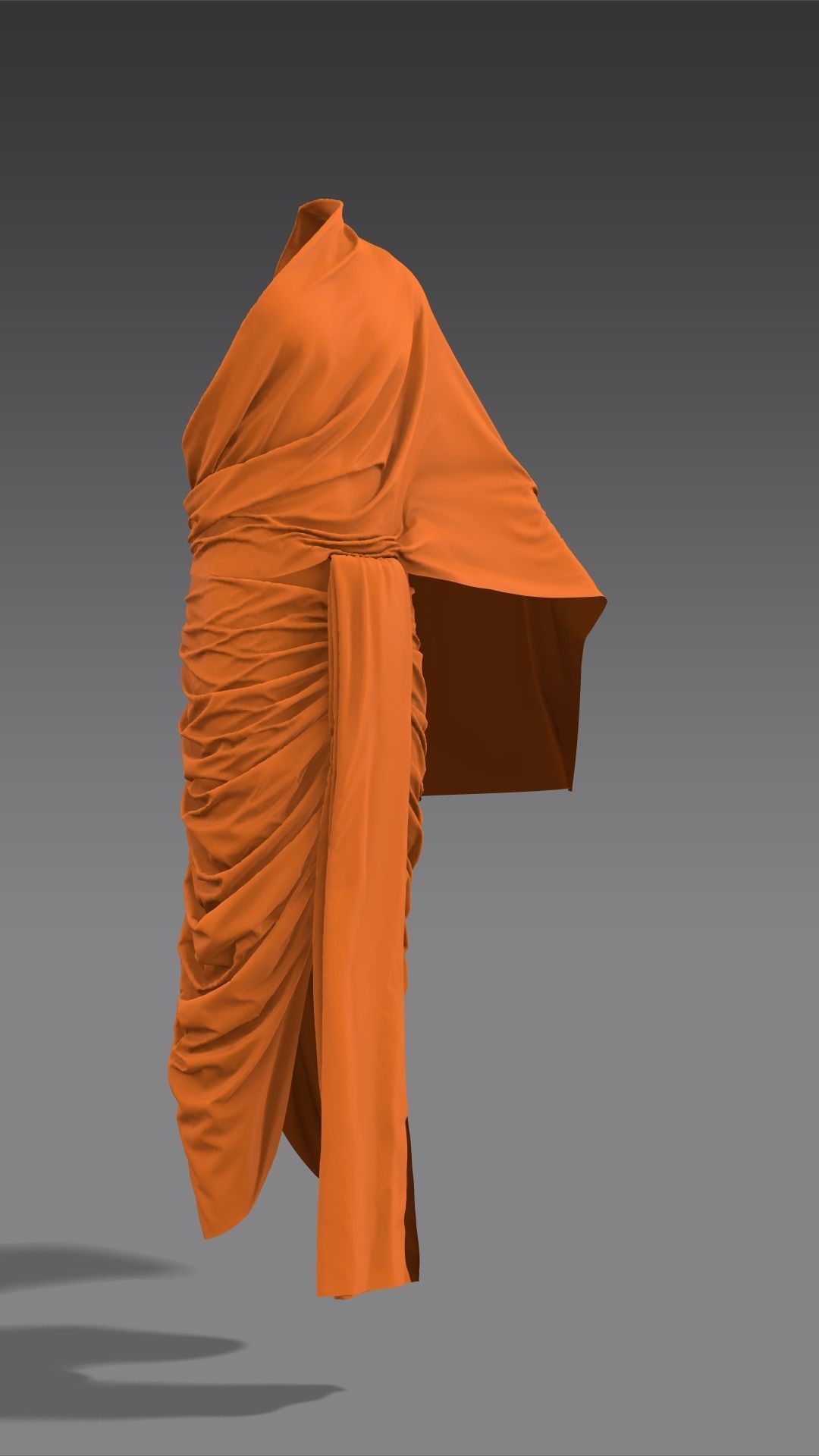 Dhoti- Indian ethnic wear 3D model_5