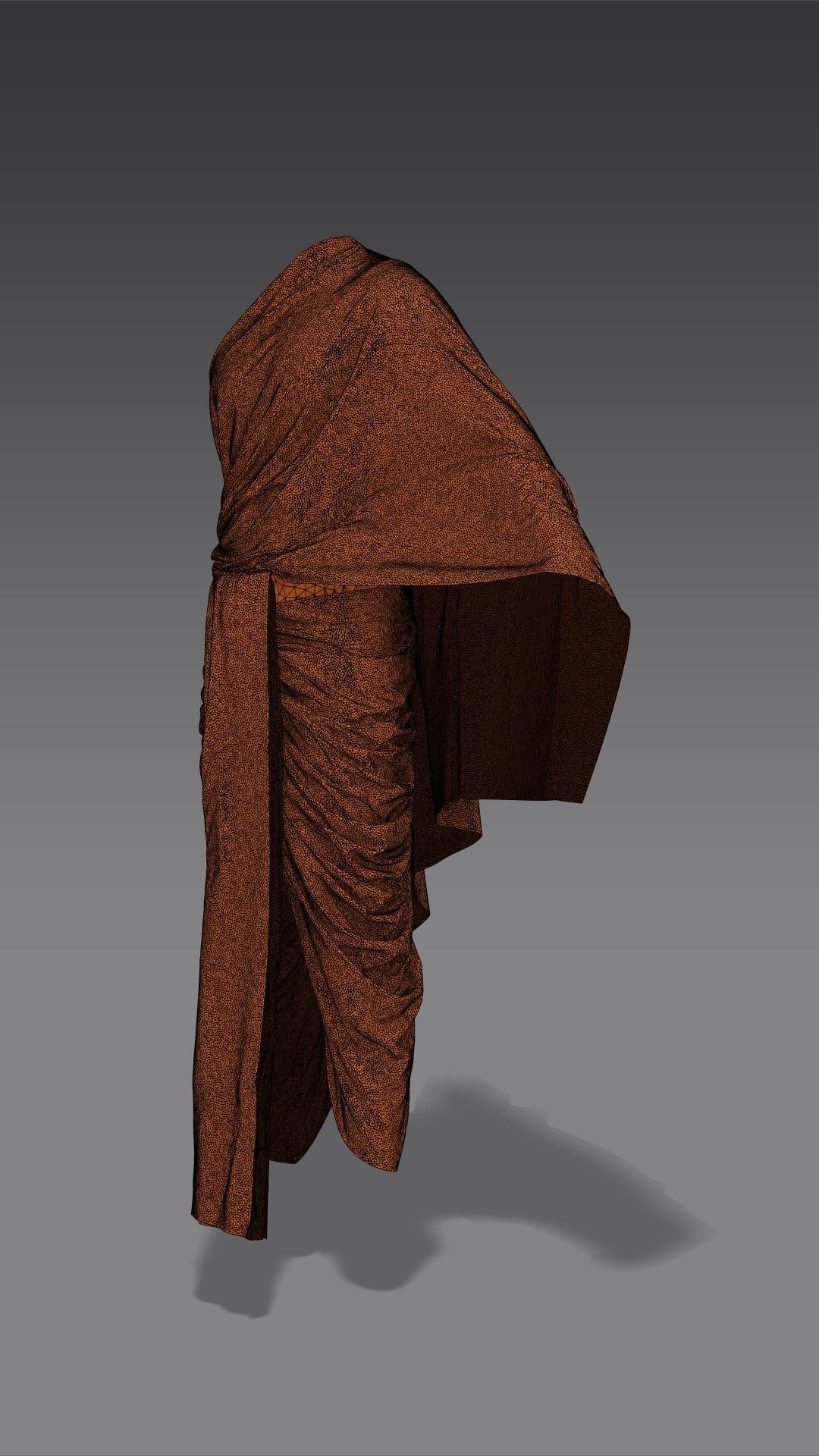 Dhoti- Indian ethnic wear 3D model_11