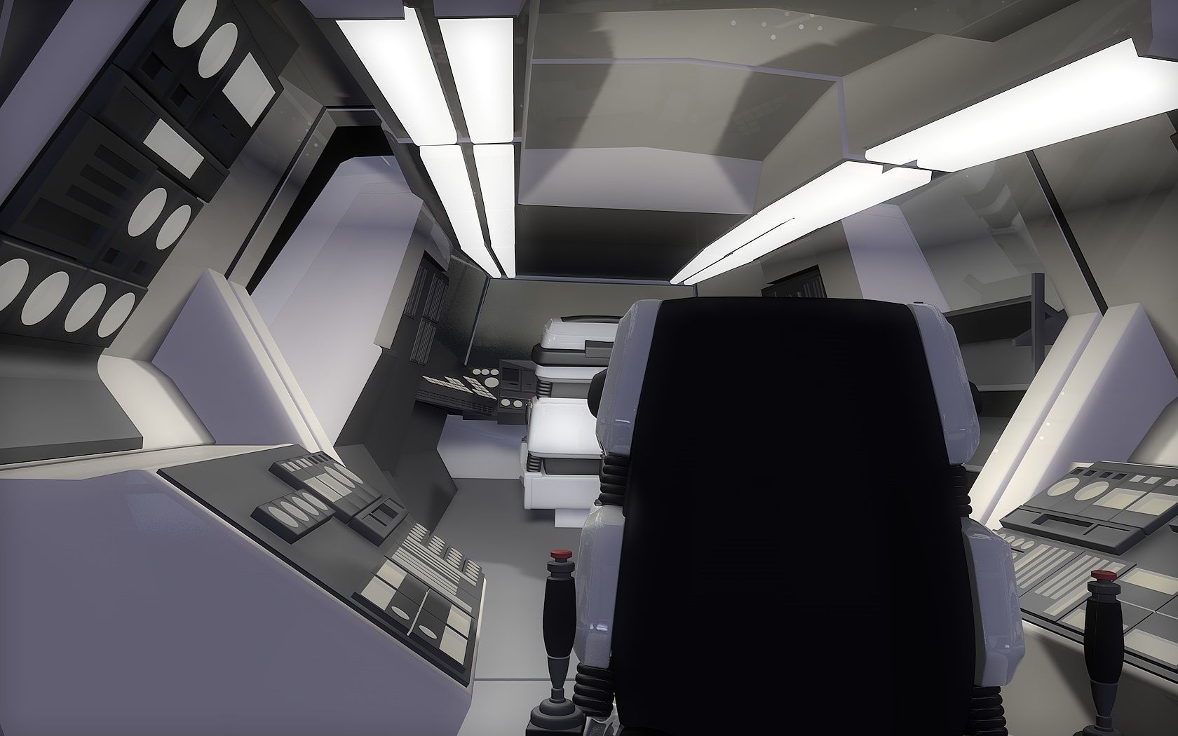 V SkyFighter Ship - External and Internal Detail 3D print model_10