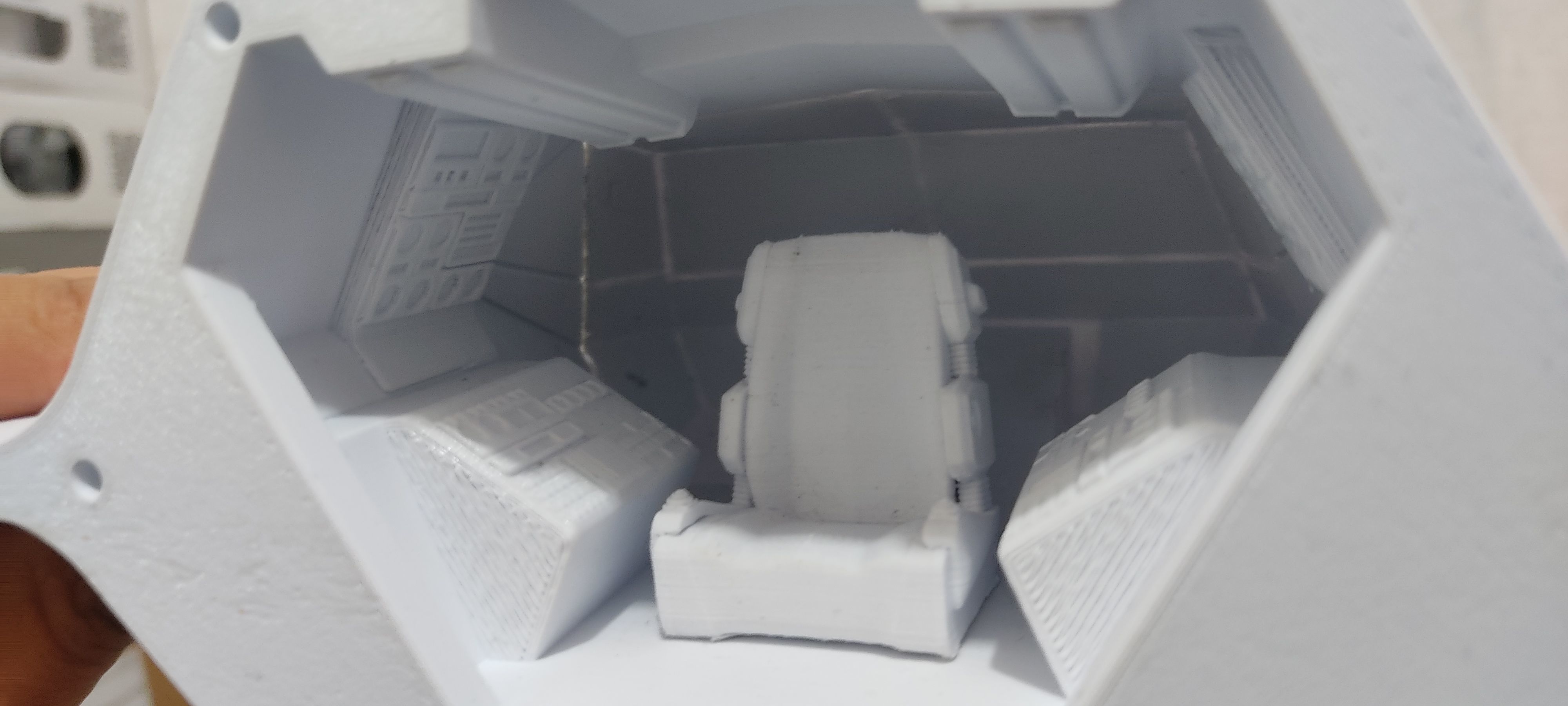 V SkyFighter Ship - External and Internal Detail 3D print model_17