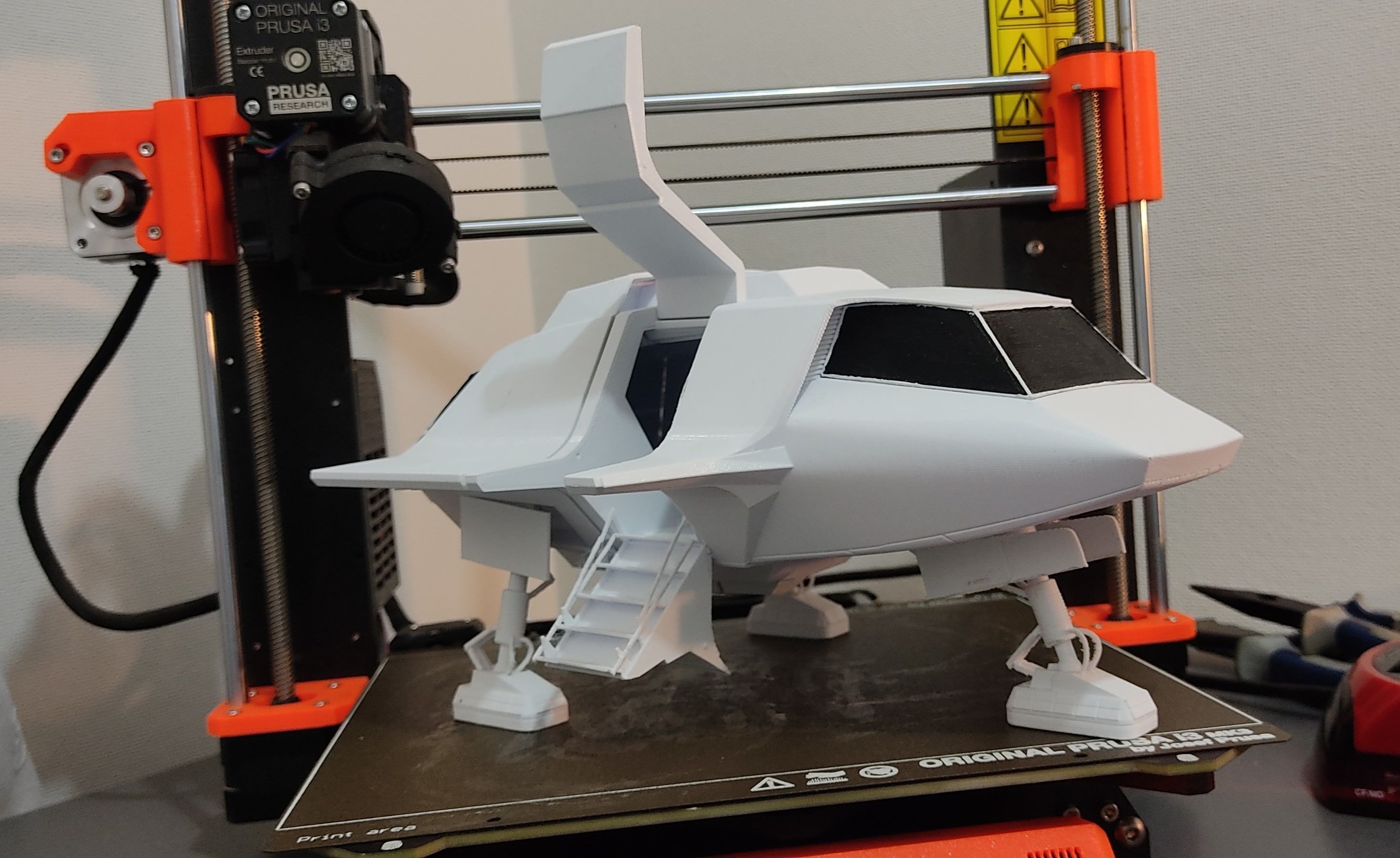 V SkyFighter Ship - External and Internal Detail 3D print model_19