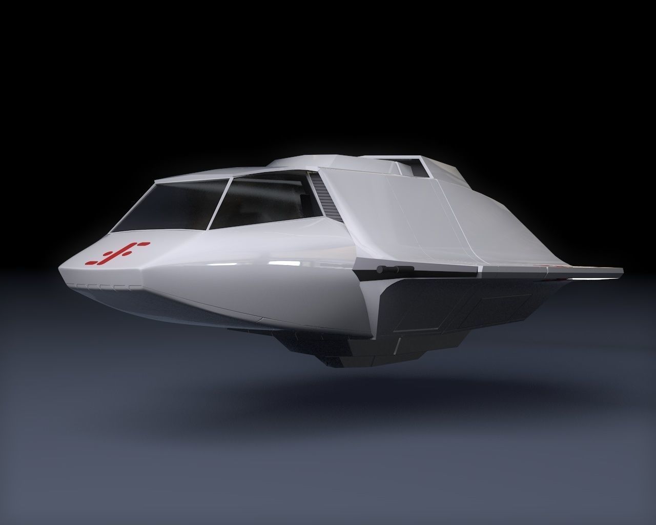 V SkyFighter Ship - External and Internal Detail 3D print model_4