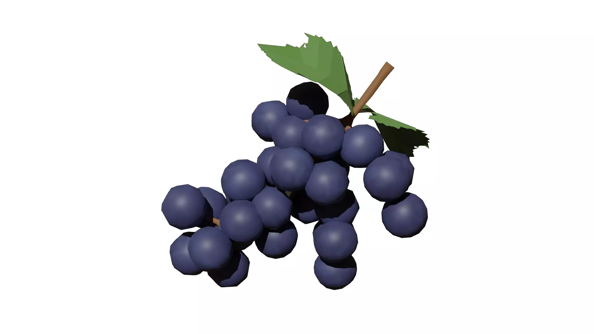 Grape Low-poly 3D model