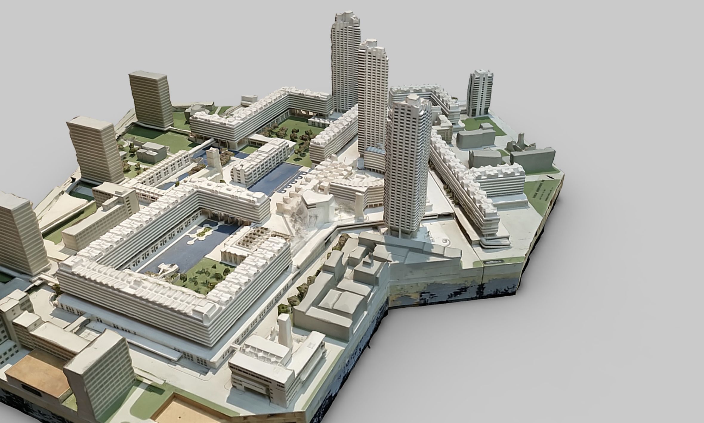 3d Barbican Estate Model 3D model | CGTrader