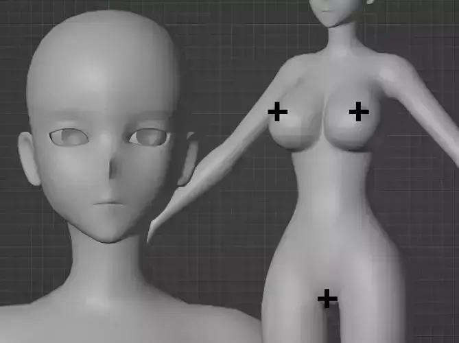 Anime Stylize base mesh model