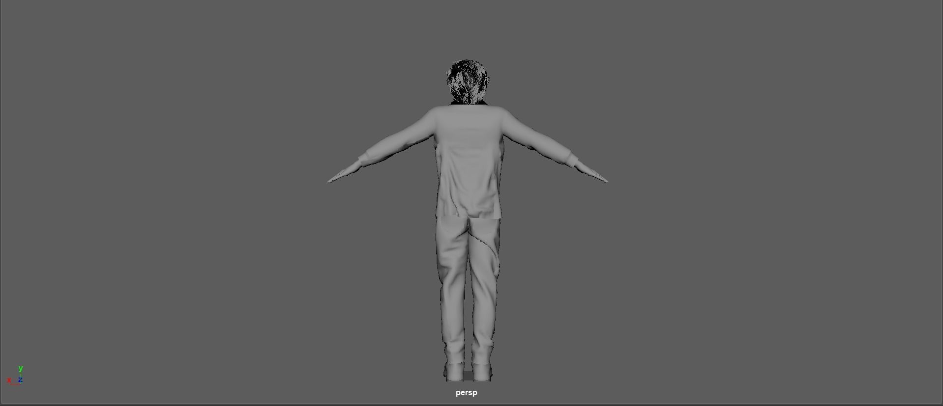 Evan Peters as Quick Silver Low-poly 3D model_29