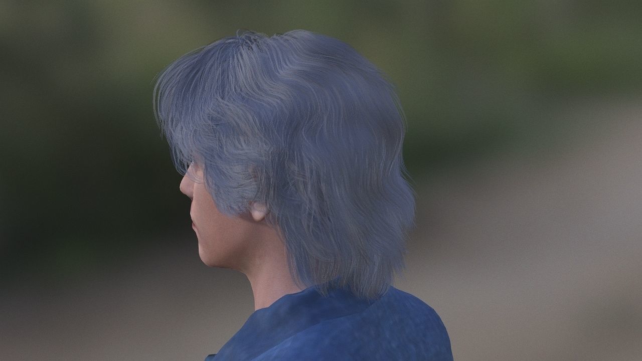 Evan Peters as Quick Silver Low-poly 3D model_18