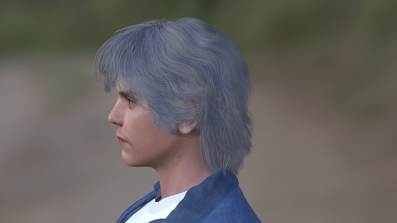 Evan Peters as Quick Silver Low-poly 3D model_20