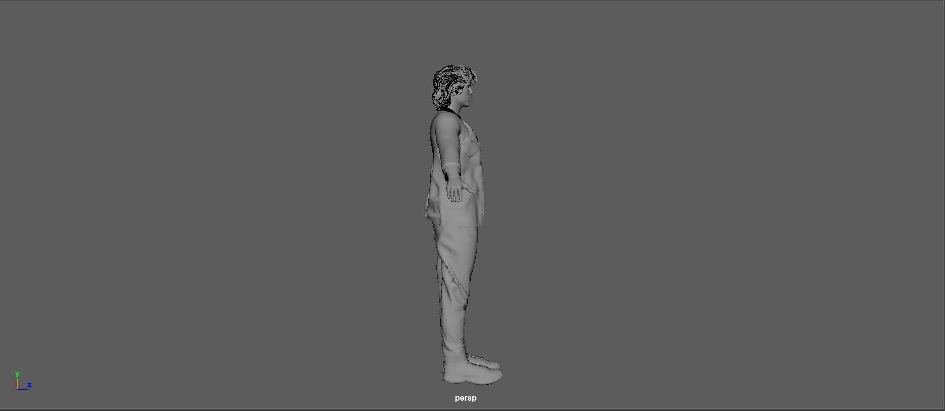 Evan Peters as Quick Silver Low-poly 3D model_28