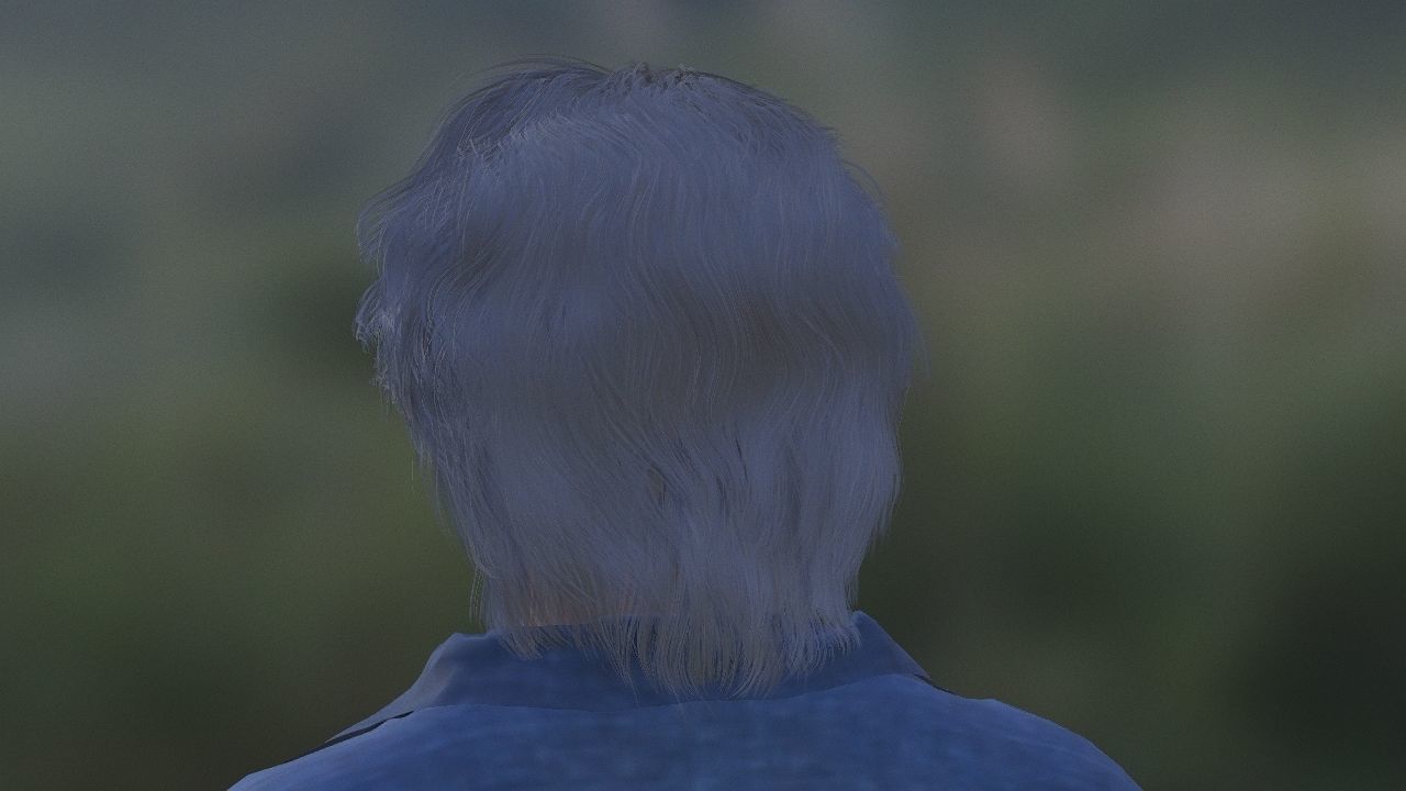 Evan Peters as Quick Silver Low-poly 3D model_15