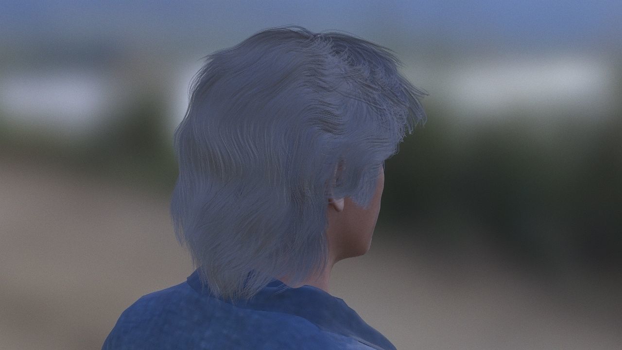 Evan Peters as Quick Silver Low-poly 3D model_12