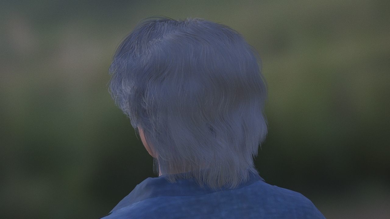 Evan Peters as Quick Silver Low-poly 3D model_16