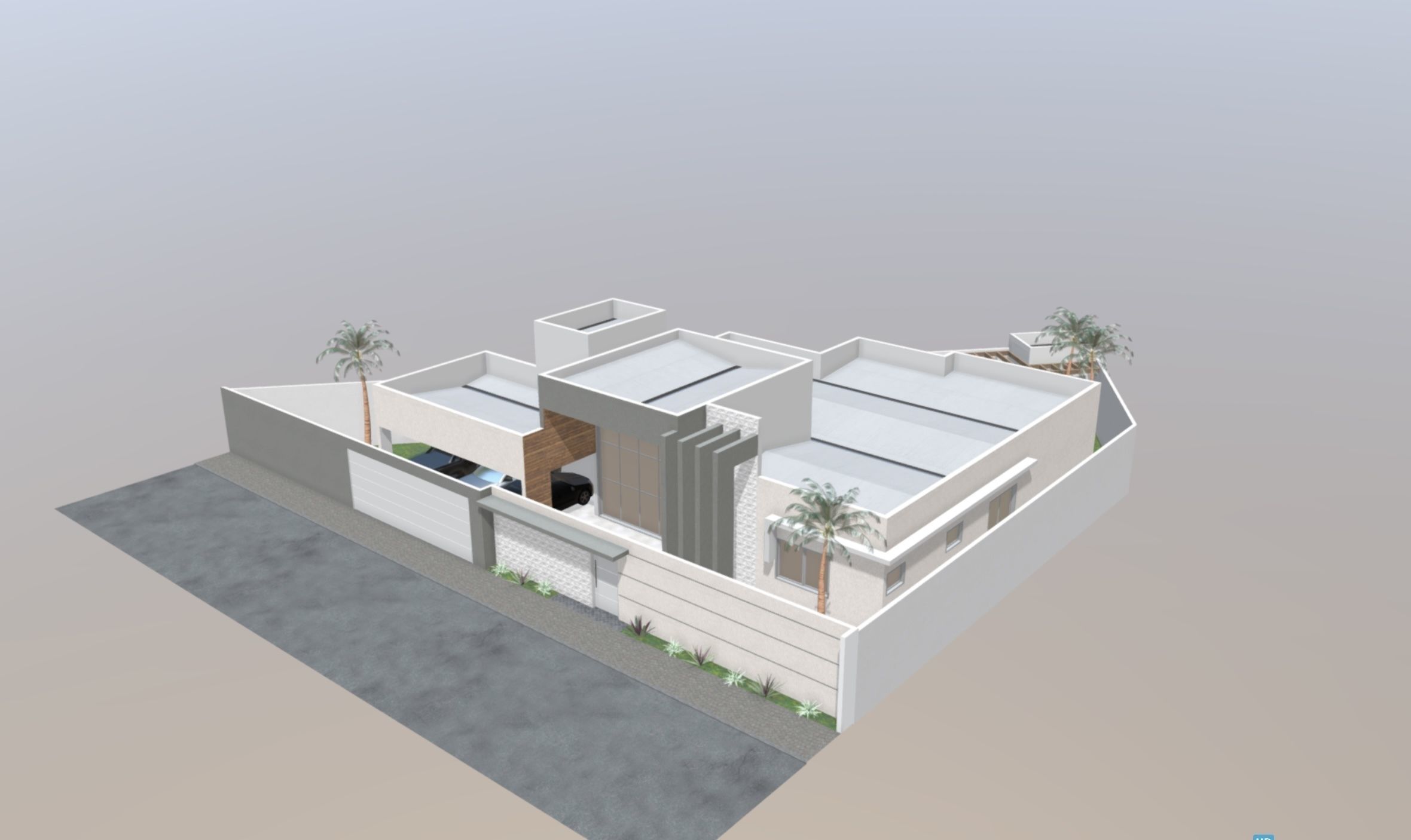 3d model mansion 3D model_2