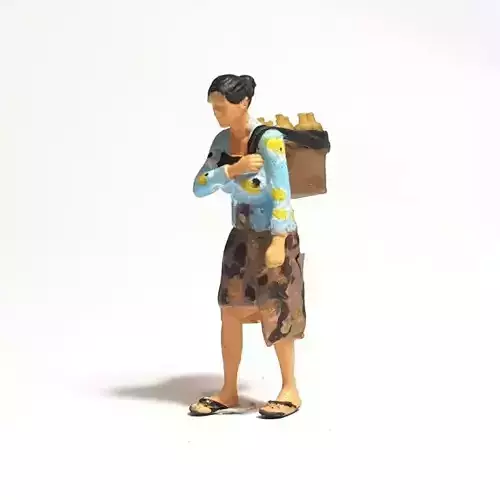 Figure Mbok Jamu Walking 1-64 Scale 3D print model