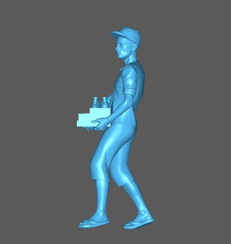 Figure Mamang Asongan in 1-64 Scale 3D print model_7