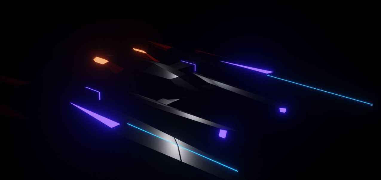 Vessel of Vargus Aircraft MK 1 Low-poly 3D model_1