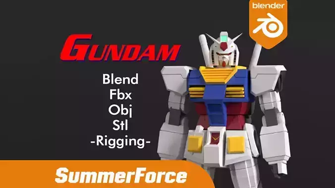 RX-78-2 Gundam 3D Model 3D model