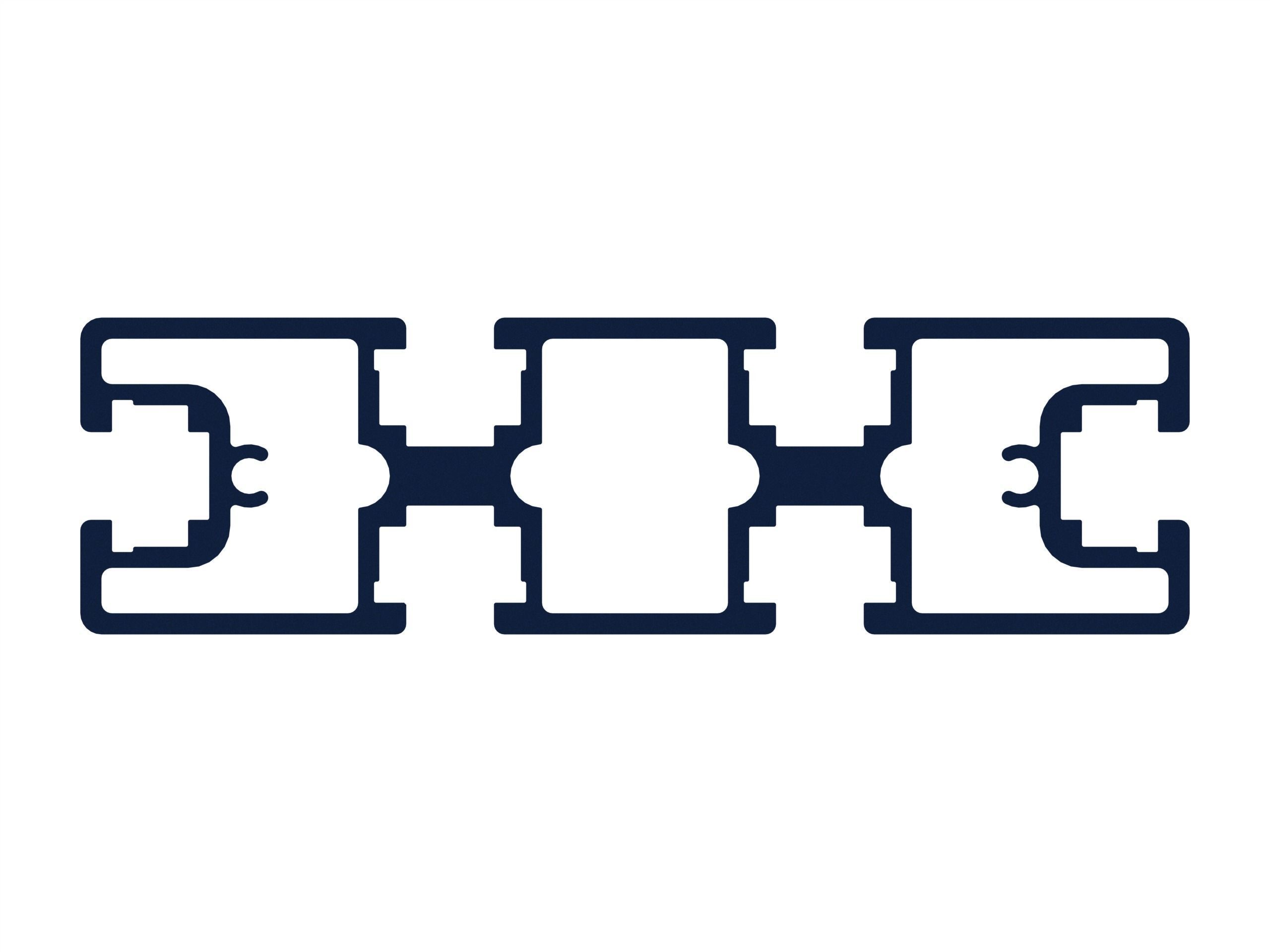 Extruded Aluminium Profile Enclosures Set for Partition Wall Low-poly 3D model_3