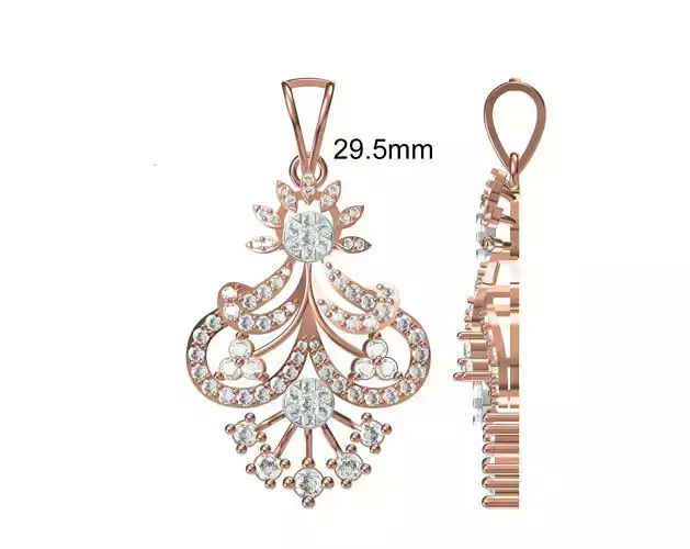 Women Pendant STL JCD Details