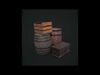 Barrels Chest Crate Low-poly 3D model_1