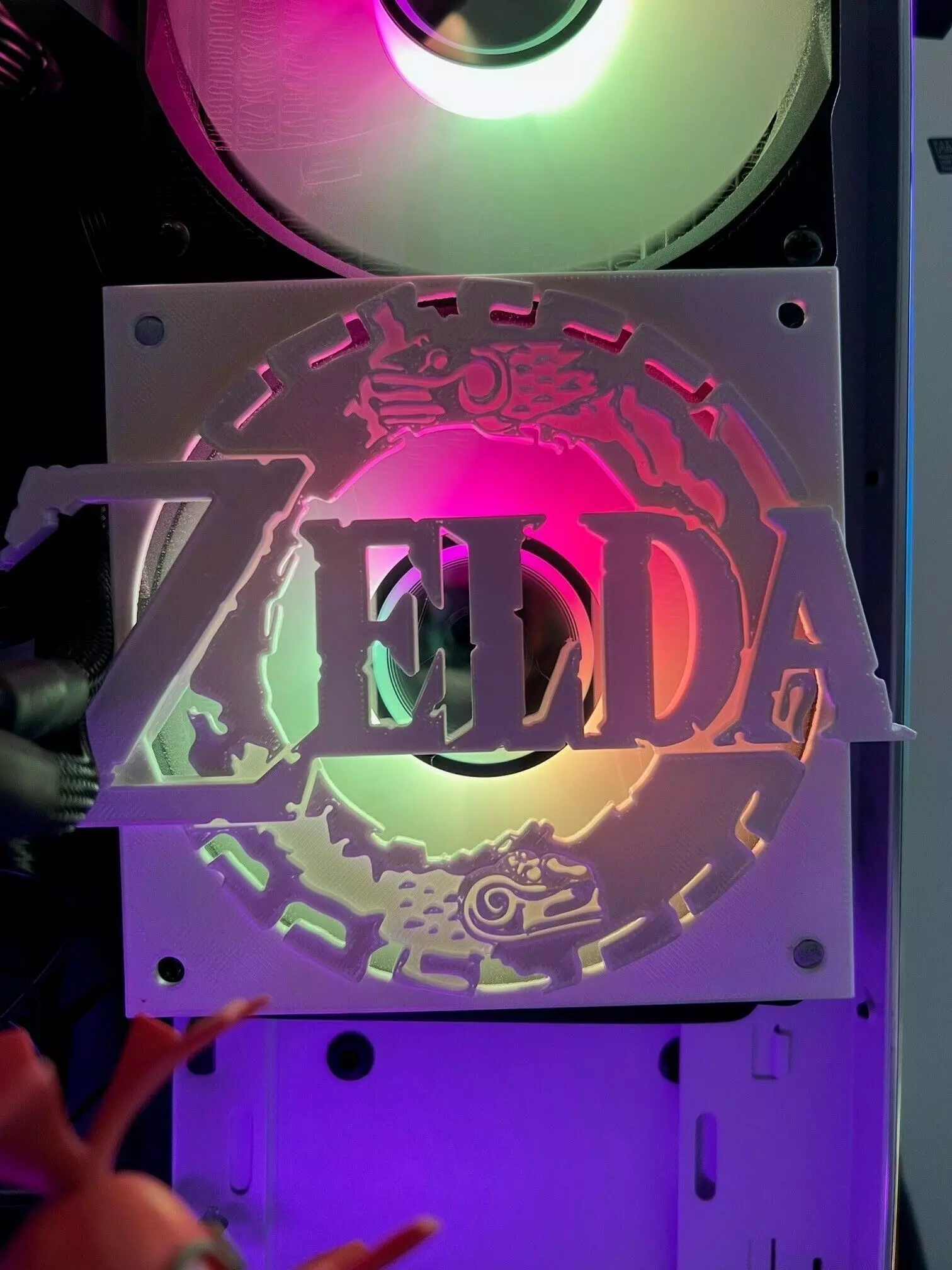 Zelda Tears of the Kingom 120mm Fan Cover 3D print model