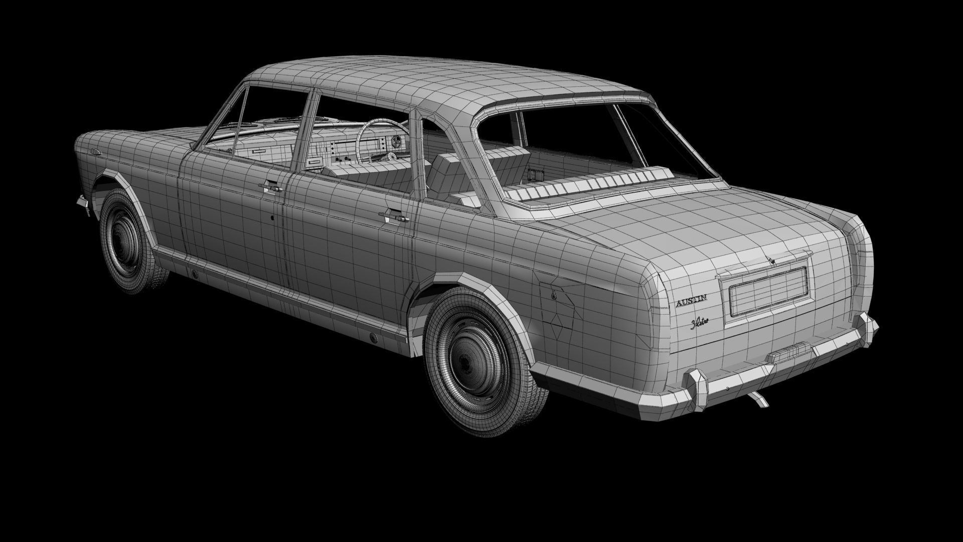 Austin 3-Litre 3D model_15