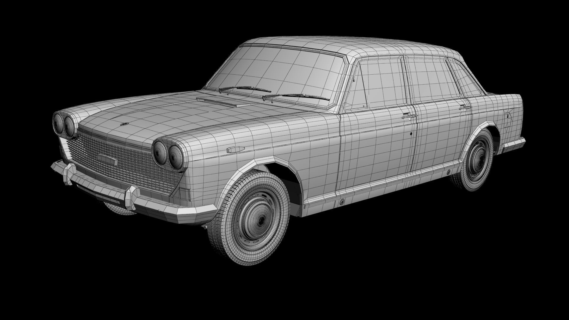 Austin 3-Litre 3D model_13