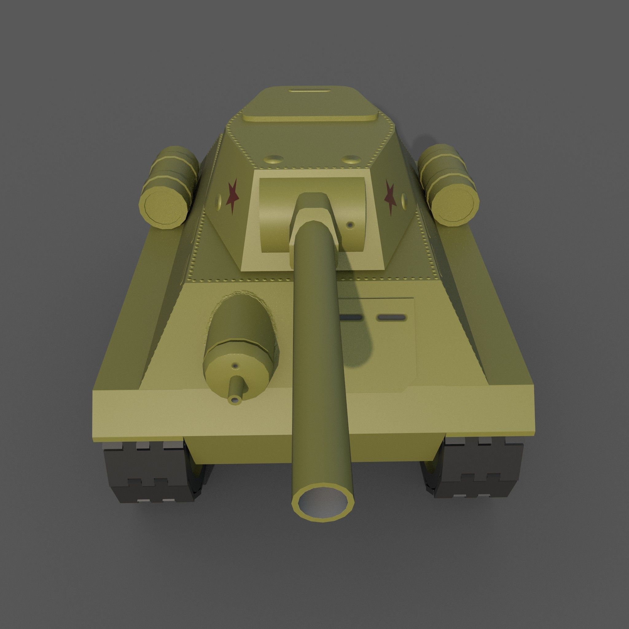 Cartoon tanks 3D Model Collection_6
