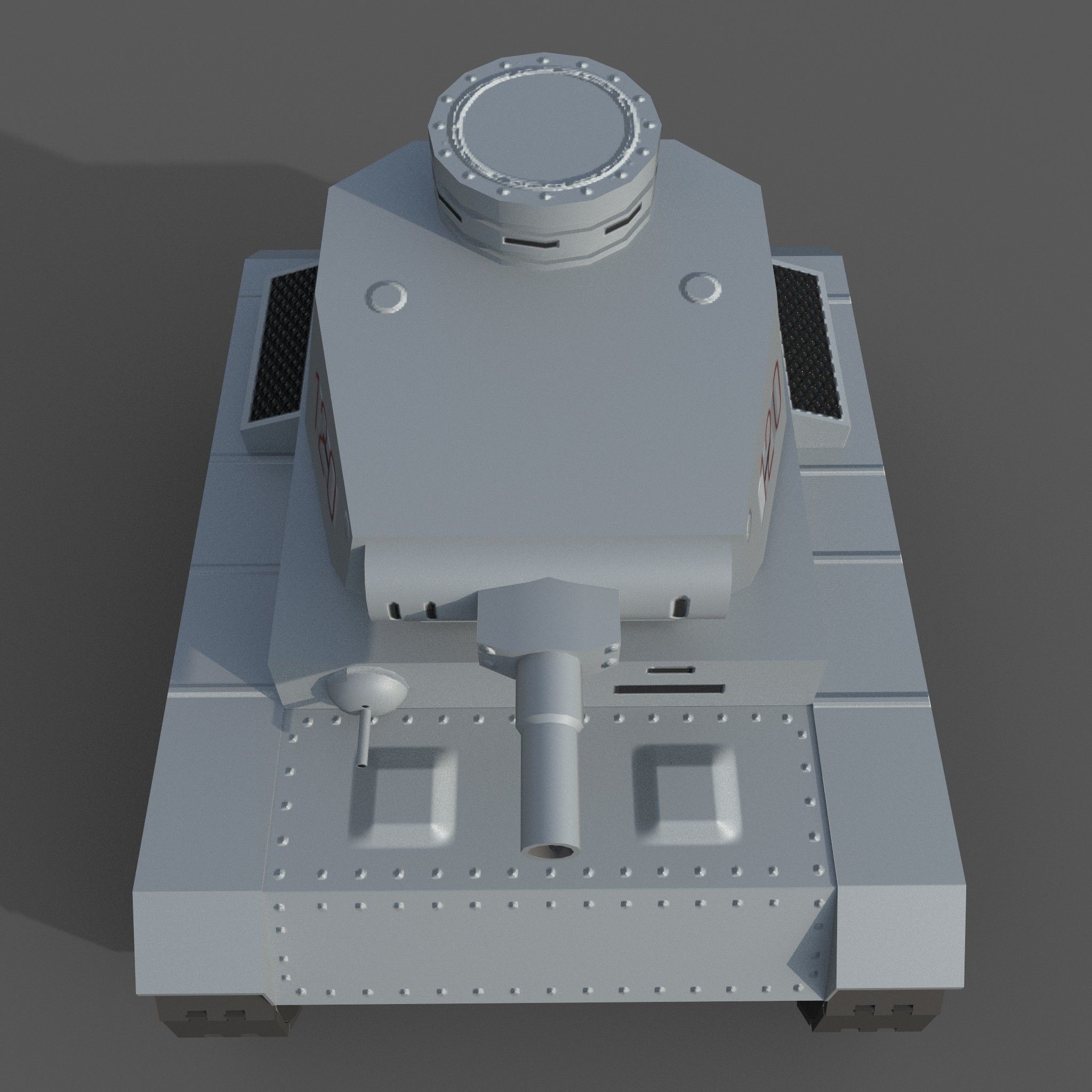 Cartoon tanks 3D Model Collection_11