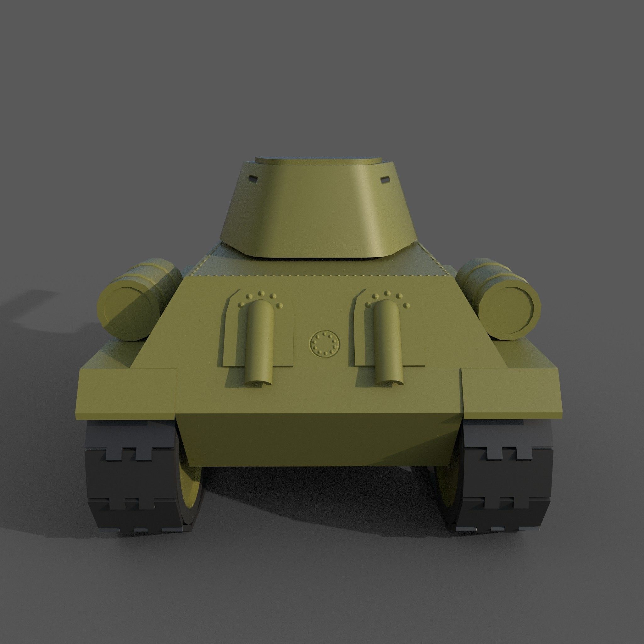 Cartoon tanks 3D Model Collection_7