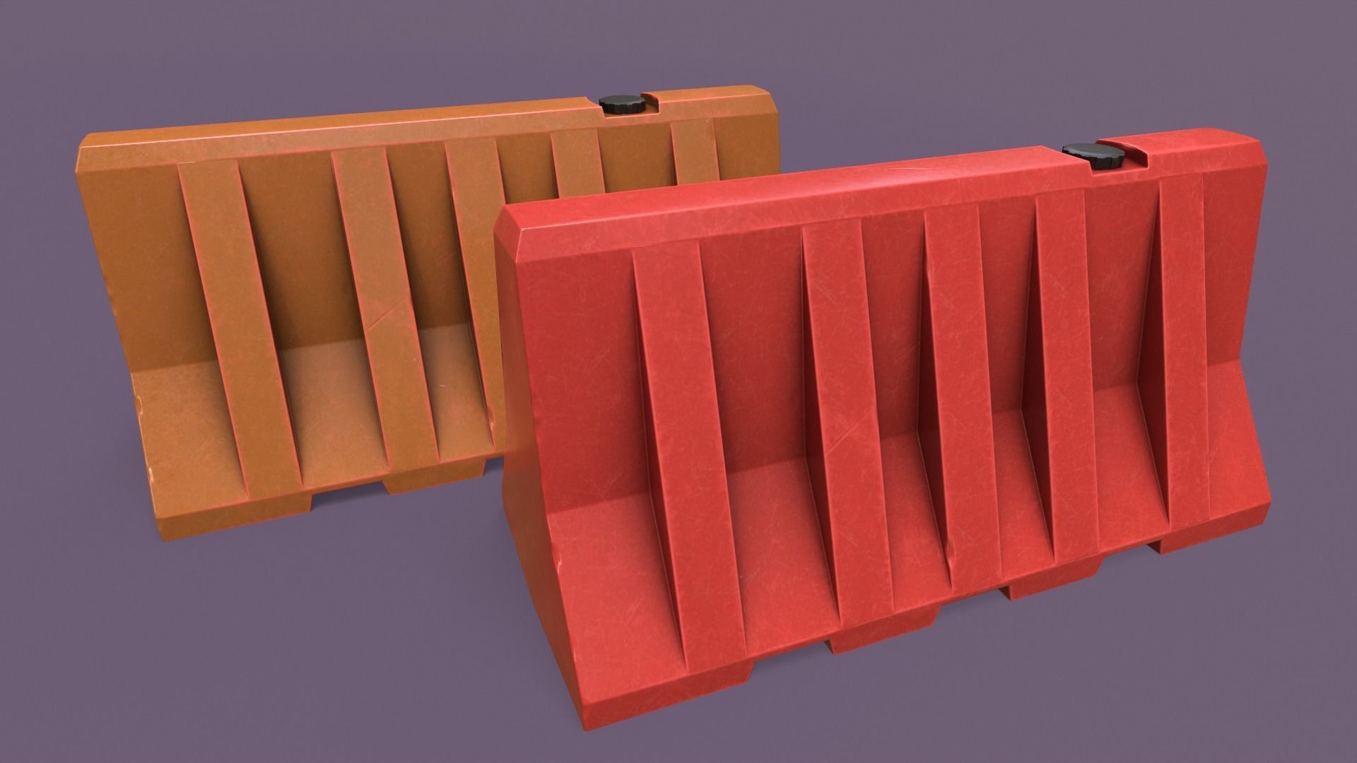 Traffic Objects Pack Low-poly 3D model_13