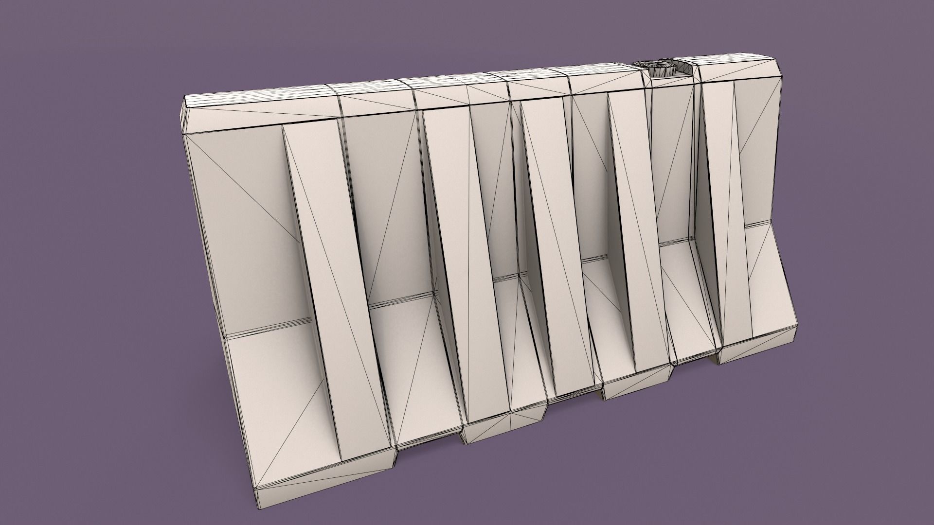 Traffic Objects Pack Low-poly 3D model_14