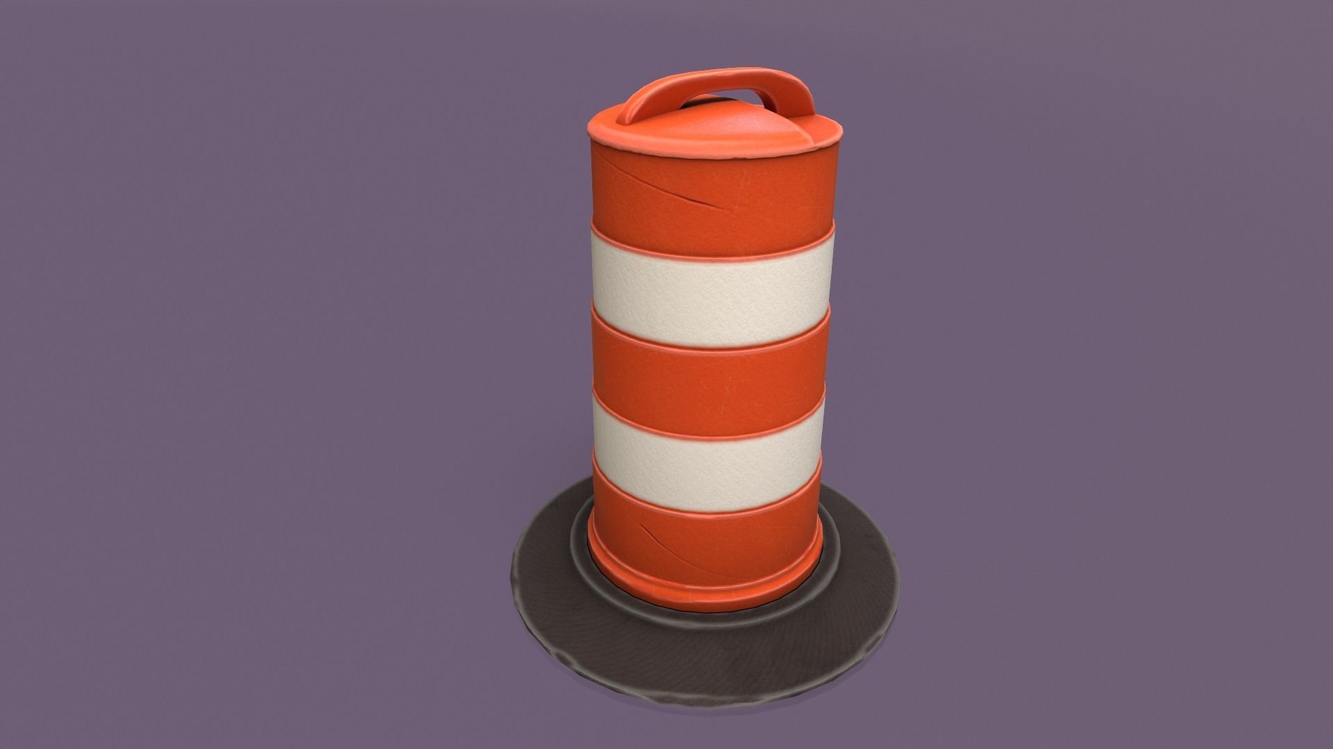 Traffic Objects Pack Low-poly 3D model_5
