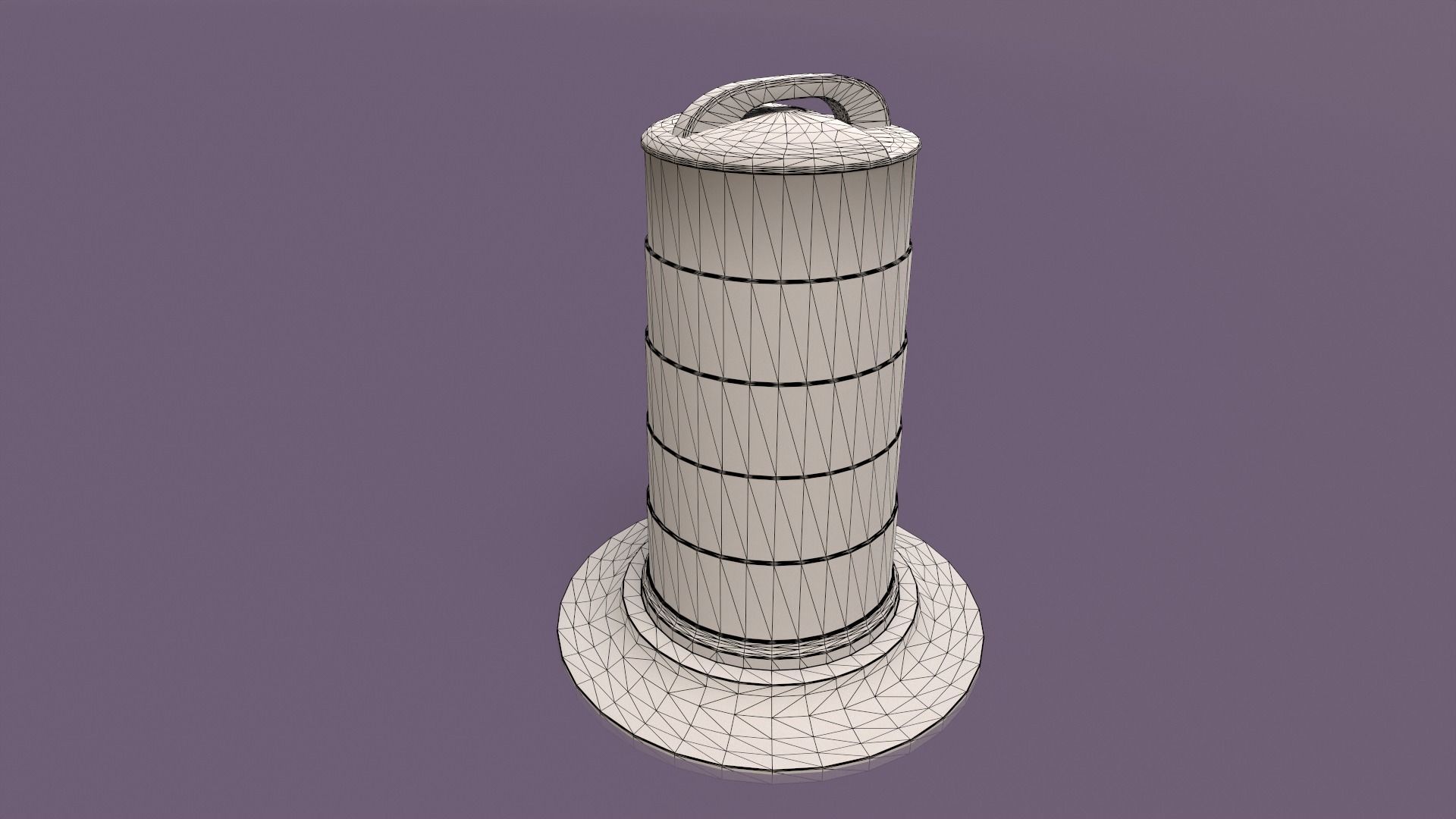 Traffic Objects Pack Low-poly 3D model_6