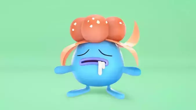 Pokemon Gloom Low-poly 3D model
