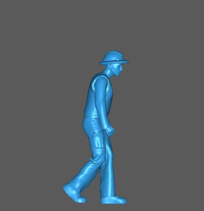 Figure Pasukan Oren Garbage Man in 1-64 Scale 3D print model_10