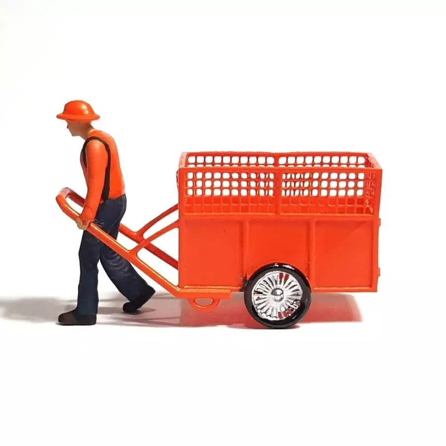 Figure Pasukan Oren Garbage Man in 1-64 Scale 3D print model_0
