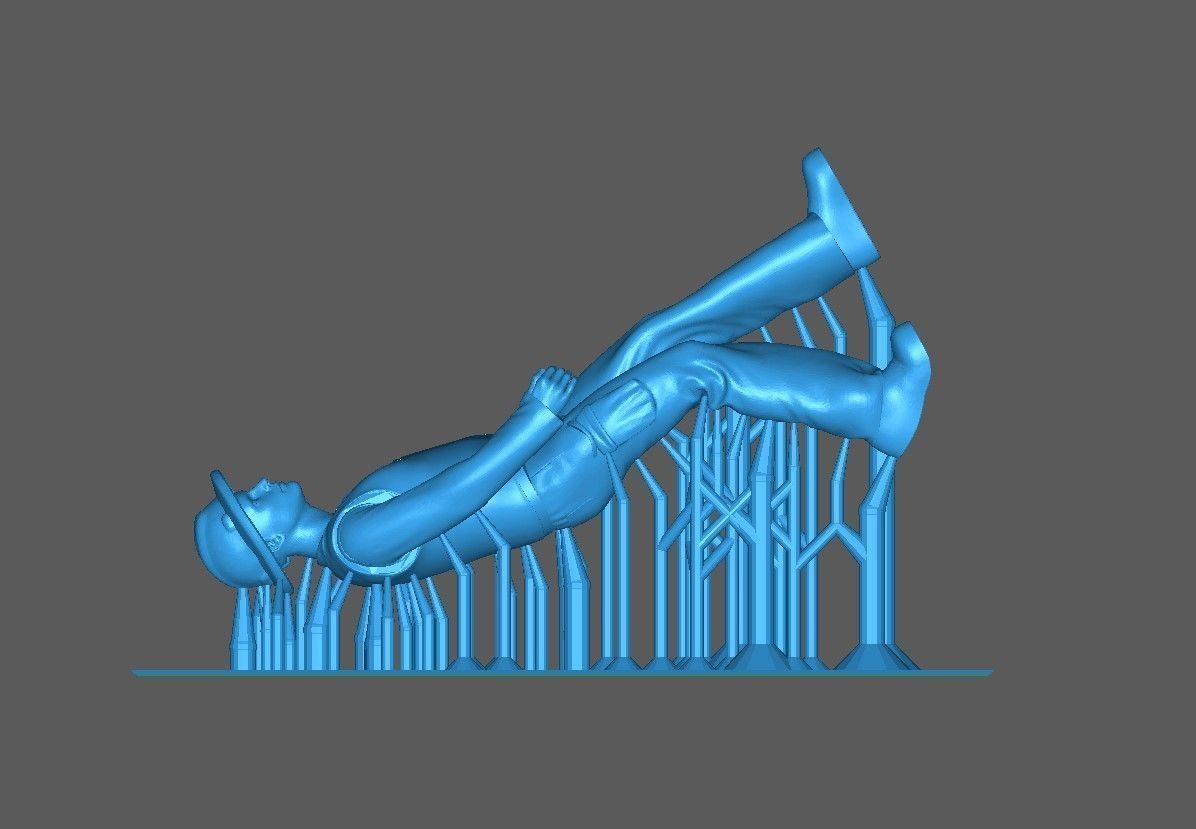 Figure Pasukan Oren Garbage Man in 1-64 Scale 3D print model_6