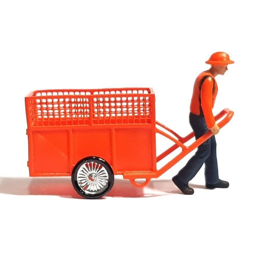 Figure Pasukan Oren Garbage Man in 1-64 Scale 3D print model_3