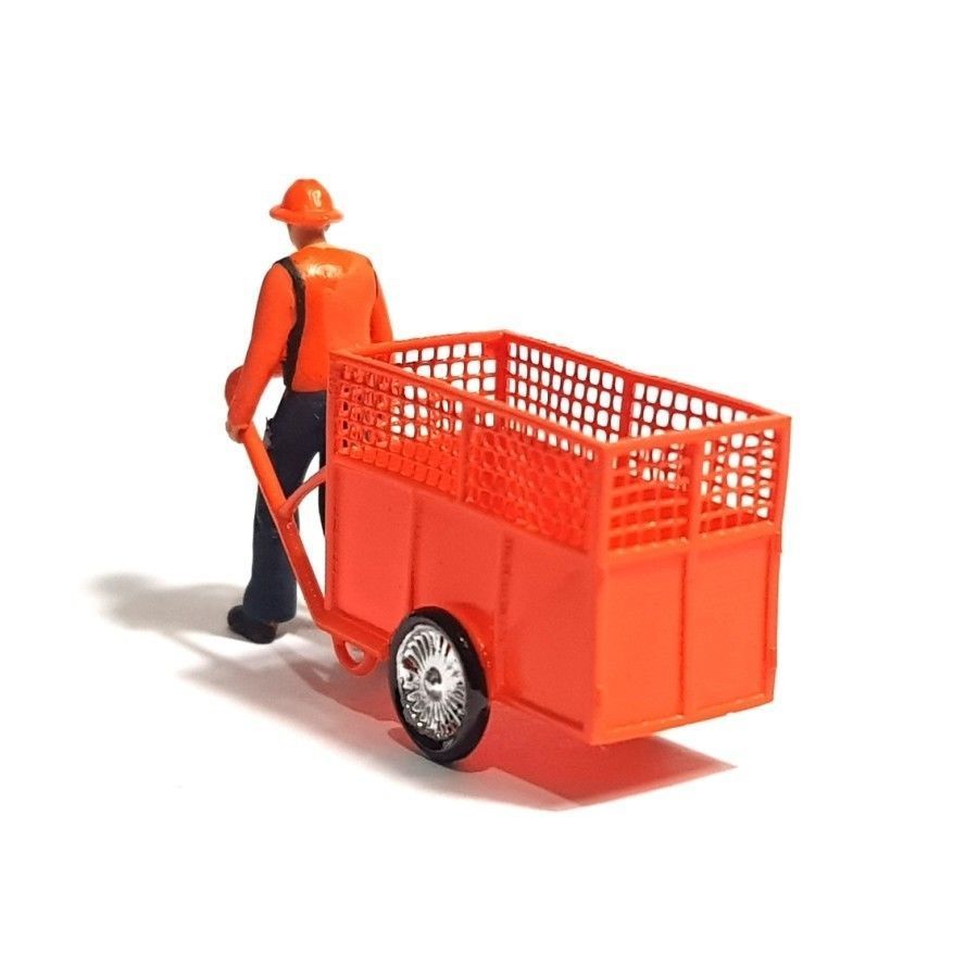 Figure Pasukan Oren Garbage Man in 1-64 Scale 3D print model_1