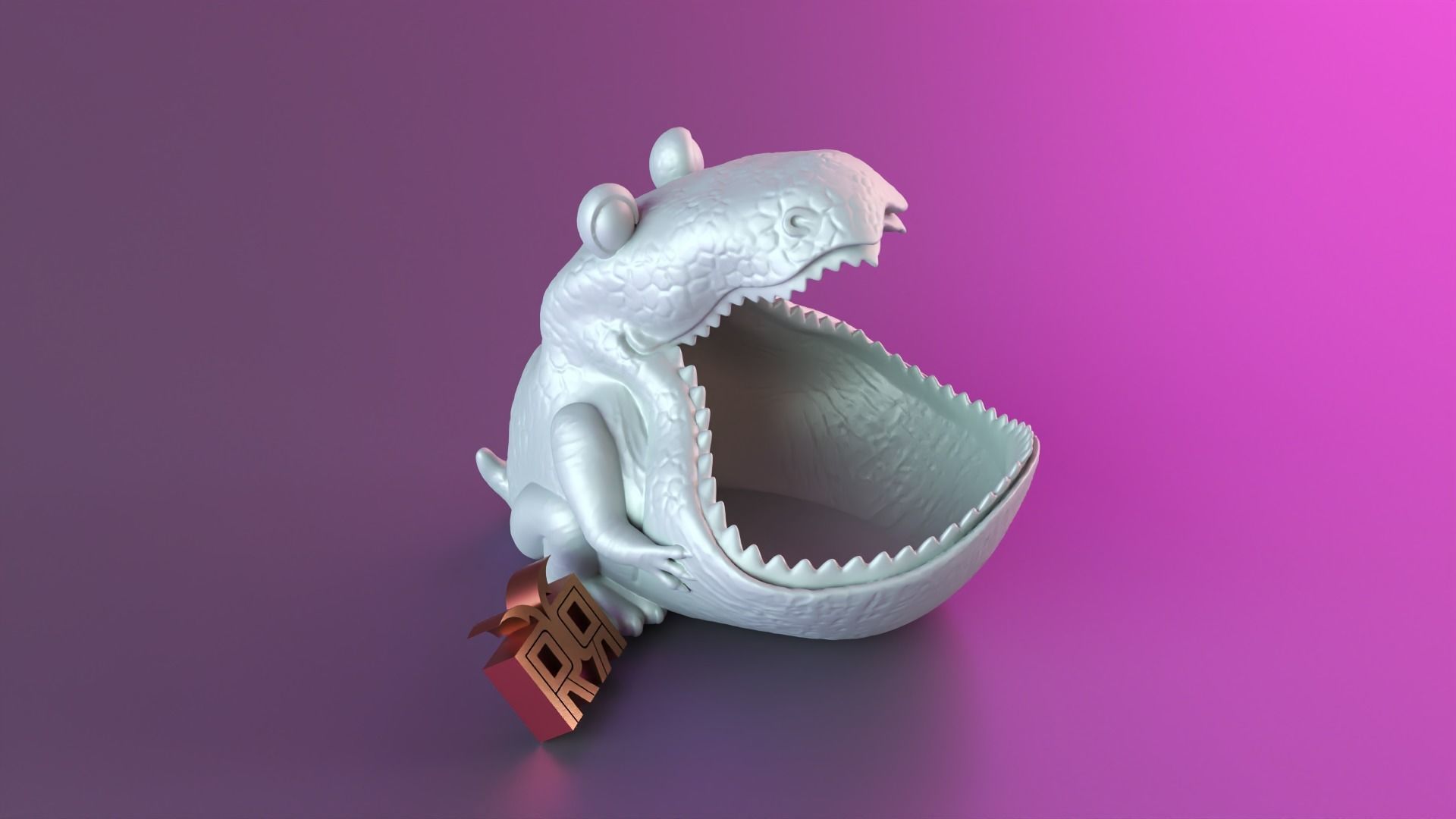 Tiger Sculpture Desk Organizer Entryway Key Holder 3D print model_8