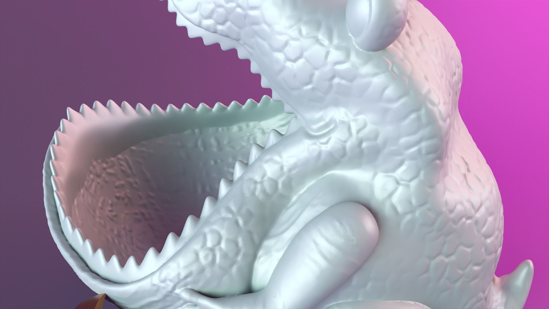 Tiger Sculpture Desk Organizer Entryway Key Holder 3D print model_7